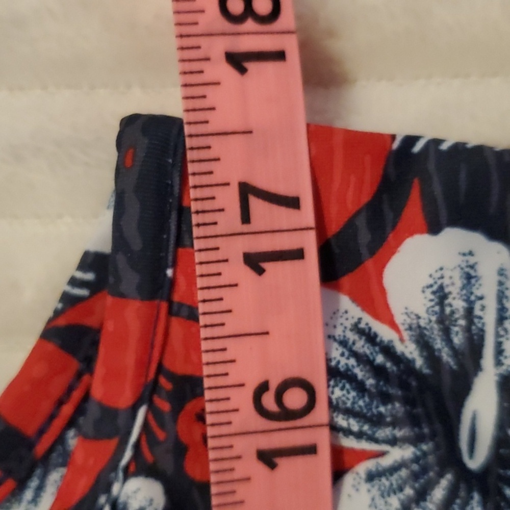 Columbia PFG Dress, Tropical Floral Patterns, Red, White & Blue, Size L - Picture 11 of 11